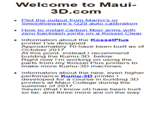 Tablet Screenshot of maui-3d.com
